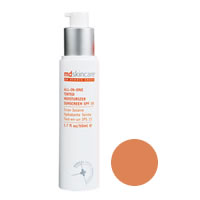 MD Skincare All In One Tinted Moisturiser Dark SPF 15 50ml