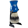 men-u Barbiere Shaving Brush and Stand in Blue