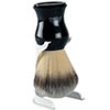 men-u Premier Shaving Brush and Stand in Black