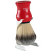 men-u Premier Shaving Brush and Stand in Red